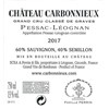 Château Carbonnieux blanc - Pessac-Léognan 2017