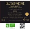 Château Ferrière - Margaux 2016