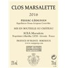 Clos Marsalette Rouge - Pessac-Léognan 2016