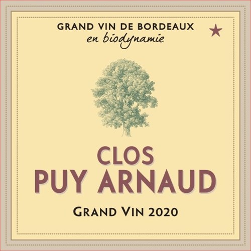 Clos Puy Arnaud (BIO-ORGANIC) - Castillon-Côtes de Bordeaux 2020