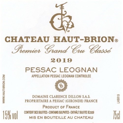 Haut Brion - Pessac-Léognan 2019