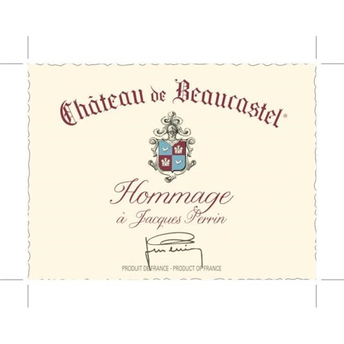Hommage à Jacques Perrin - Château de Beaucastel - Châteauneuf du Pape 2011