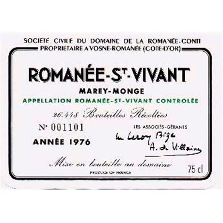 Romanée Saint-Vivant - Domaine Romanée Conti - Romanée Saint-Vivant 2015