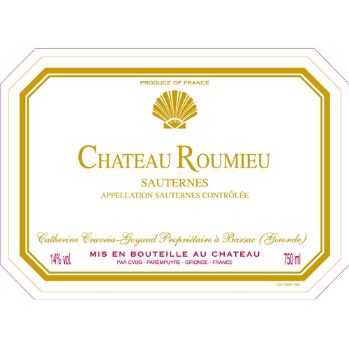 Château Roumieu - Sauternes - 2016