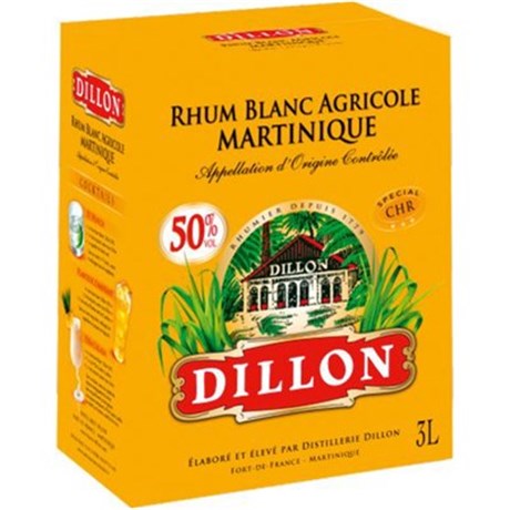 Rhum blanc agricole 50° 3 L Dillon