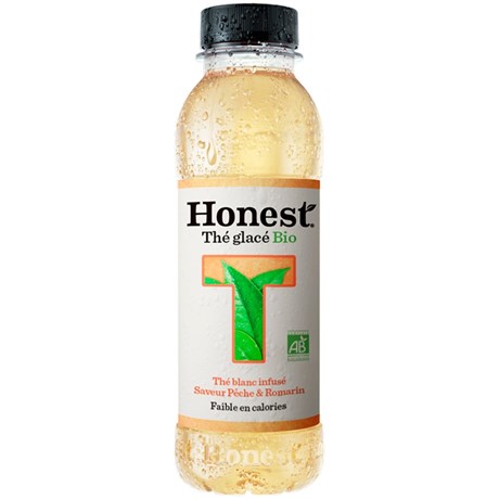 Honest - Thé glacé Bio saveur pêche et romarin 375 ml