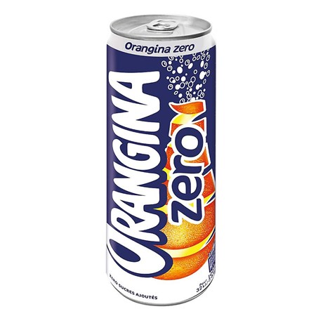 Orangina zero slim boite 33 cl