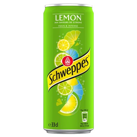 Schweppes Lemon boîte slim 33 cl