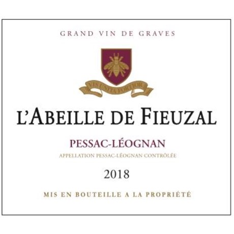 Abeille de Fieuzal rouge - Pessac-Léognan 2016