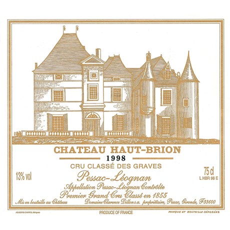 Château Haut Brion - Pessac-Léognan 1998