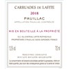 Magnum Carruades de Lafite - Château Lafite Rothschild - Pauillac 2018