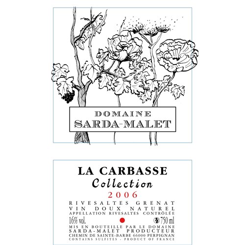 La Carbasse Collection - Domaine Sarda-Malet - Rivesaltes 2005