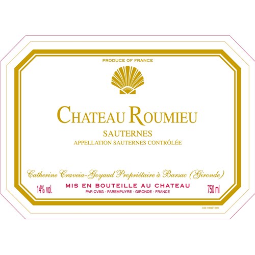 Castle Roumieu - Sauternes - 2014 