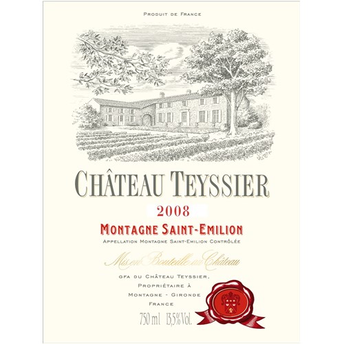 Château Teyssier - Montagne Saint Emilion - 2008